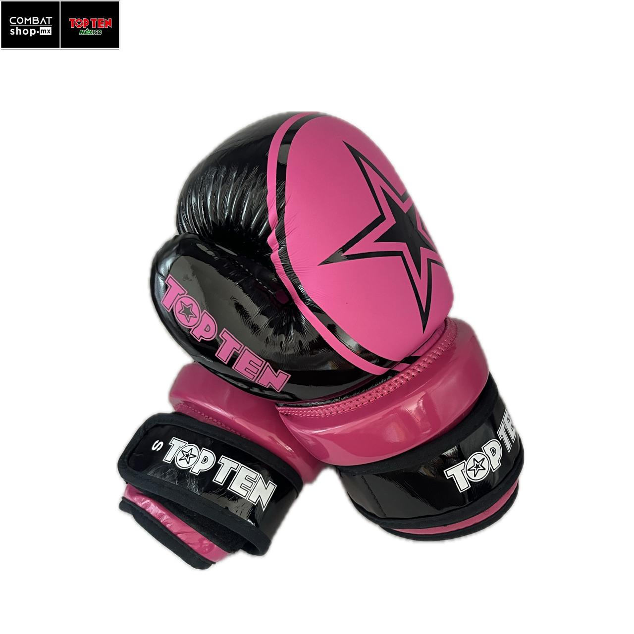 TOP TEN GUANTE STAR NEGRO/ROSA